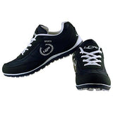 Lancer Men's Black and White Mesh Running Shoes - 7 UK (PERTH BLACK WHITE-41) - NEIGHBOUR JOY