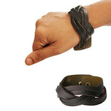 Mens Fashion Jewellery Stylish & Fancy Multicolor Combo Leather wristband Design Bracelet - NEIGHBOUR JOY