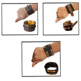 Mens Fashion Jewellery Stylish & Fancy Multicolour wristband Combo Leather Bracelet ( Friendshipday Special Gifts) - NEIGHBOUR JOY