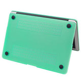 MOCA' Hard Shell Skin Cover Case For Apple MacBook Air 13" 13.3" inch A1369 , A1466 With SAViOUR Accessories (Aqua Green)