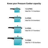 Prestige Nakshatra Aluminium Inner Lid Pressure Cooker, 1.5 Litres, Silver