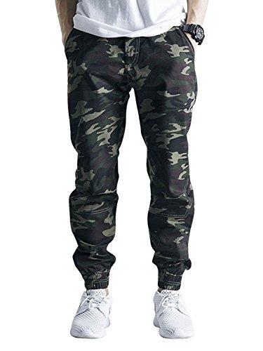 Romano Men's Camouflage Detail Track Pants Army Jogger Pants (Colour May Vary) - NEIGHBOUR JOY