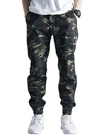 MILITARY GREEN COTTON TRACK PANTS