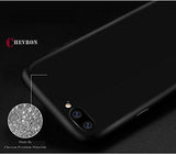 Chevron ChevSleek Series 360 Degree Protection ChevPremium Powered Chevron Soft Silicon Smooth Texture Feel Back Cover Case For OnePlus 5 - Simply Black - NEIGHBOUR JOY