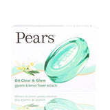 Pears Bathing Soap - Oil Clear and Glow (Glycerine and Lemon Flower Extracts), 75g Carton