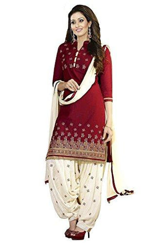 Jashvi Creation Women's Georgette Salwar Suit Dress Material (VOL-1 951_Red) - NEIGHBOUR JOY