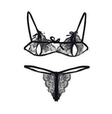 Lusty Lingerie Women Lingerie Set (Deep Black) - NEIGHBOUR JOY