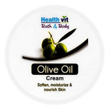 Healthvit Bath and Body Olive Oil Cream, 50g