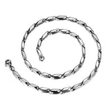 Nakabh Silver Italian Stainless Steel Chain Necklace For Men Boys Girls Women Unisex - NEIGHBOUR JOY