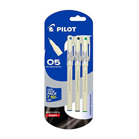 Pilot Hi-Techpoint 05 - 1Blue + 1Black + 1Green - NEIGHBOUR JOY