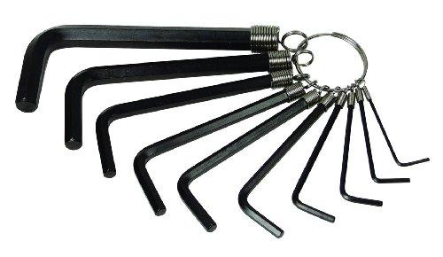 Stanley STMT69213-8 Metric Hex Key Ring Set, Black, 10-Pieces