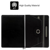 Hello Zone Exclusive 360° Rotating 7" Inch Flip Case Cover Book Cover for Micromax Canvas Tab P701 -Black - NEIGHBOUR JOY