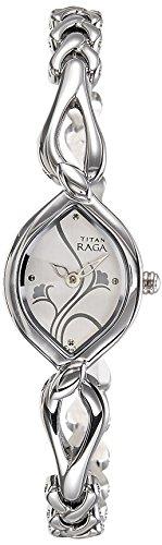 Titan Raga Analog White Dial Women's Watch - NE2455SM01