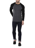 Katso Men's Raglan Neck Full Sleeve Cotton T-Shirt - NEIGHBOUR JOY