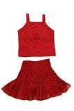 Jaipur Kala Kendra Baby Girls Casual Skirt Top Party Dress Lehanga Choli Summer Kids Gift Skirts Tops Blouse Red 6-12 Months - NEIGHBOUR JOY