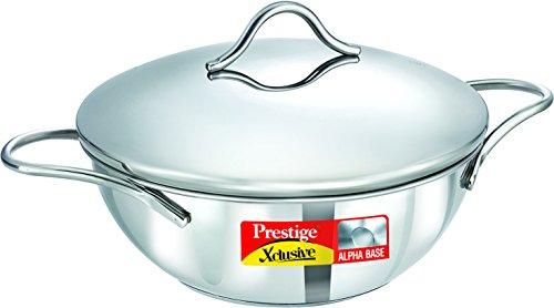 Prestige Exclusive Alpha Stainless Steel Cookware Set, 3-Pieces, Metallic