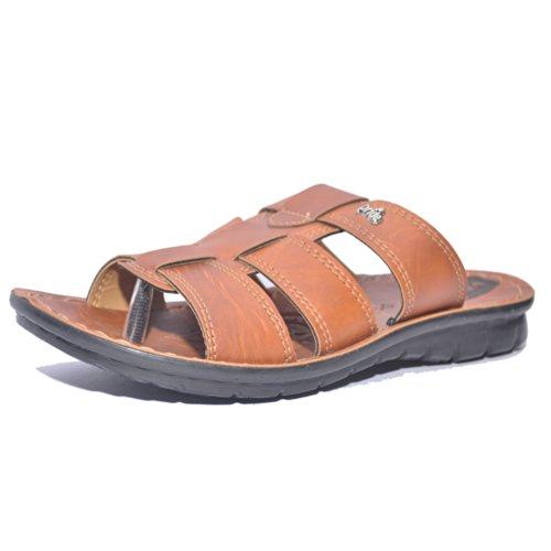 VKC Pride Men 's Brown Synthetic Fashion Sandals (10 UK)