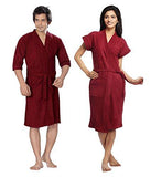 FeelBlue Unisex Combo Bathrobe (Pack of 2) -Maroon - NEIGHBOUR JOY