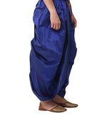 Royal Men's Royal Blue Silk Blend Dhoti