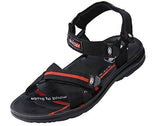 VKC Men's Black Nylon Sandals (3-VP-2525-BK-G08) - 8 UK