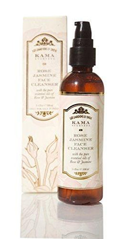 Kama Ayurveda Rose and Jasmine Face Cleanser with the Pure Essential Oils of Rose and Jasmine, 100ml