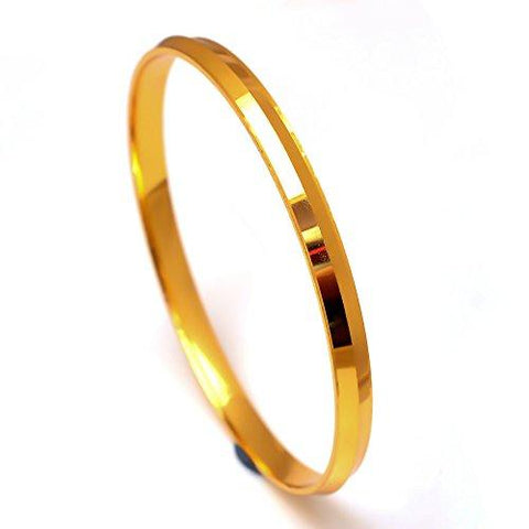 Jewar mandi Bracelet Men's 2.10 Inches One Two Gram Gold Plated Kada Jewelry 7451 - NEIGHBOUR JOY