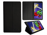 Colorcase Tablet Flip Cover Case for Lenovo Tab 2 A8-50 A850 Tablet - Black - NEIGHBOUR JOY