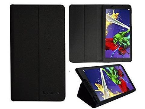 Colorcase Tablet Flip Cover Case for Lenovo Tab 2 A8-50 A850 Tablet - Black - NEIGHBOUR JOY