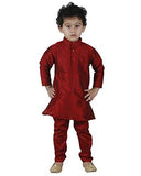 JBN Creation Maroon Cotton Silk Kurta Pyajama - NEIGHBOUR JOY