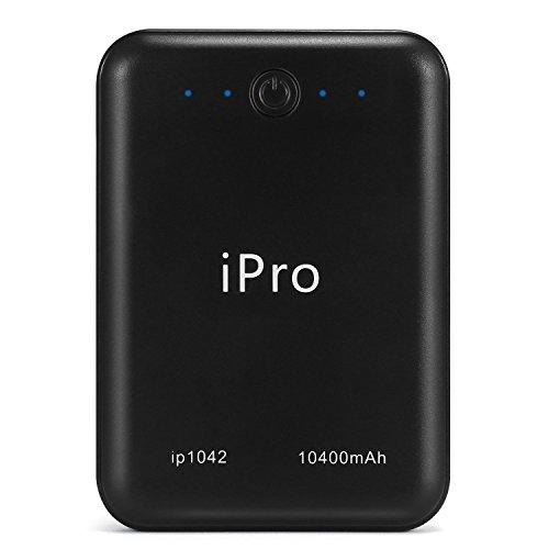 iPro IP1042 10400mAH Power Bank for Tablets and Smartphones (Black) - NEIGHBOUR JOY