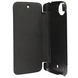 Totelec Leather Diary Style Flip cover case for Micromax Canvas A1 Android One,Black