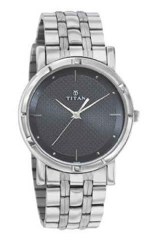 Titan Karishma Black Dial Watch for Men 1823QM01