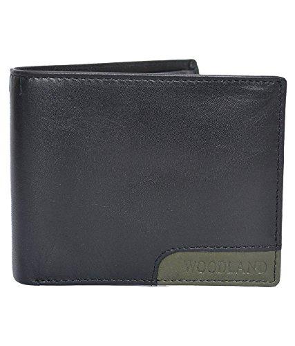 Woodland Black Leather Formal Wallet Art W523004BLK