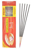 Mangaldeep Bamboo Mangaldeep Puja Agarbatti 3 In 1 (15 cm, 100 g, Black, Pack of 8) - NEIGHBOUR JOY