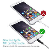 Mivi 1m Apple MFi Certified Nylon Braided Original Mivi Tough Lightning Cable for iPhone, iPad and iPod, Super fast charging up to 2.4Amps (Black)