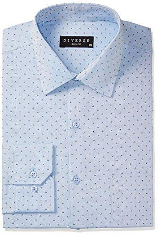 Diverse Men's Formal Shirt (8903905009302_DVF01F2L01-52_42_Light Blue) - NEIGHBOUR JOY