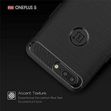 CEDO Rugged Armor TPU Military grade Shock Proof Back Cover Case for OnePlus 5 / One Plus 5(Black) - NEIGHBOUR JOY