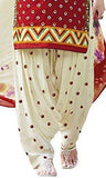 Dresses for women party wear Designer Dress Material Today offers buy Online in Low Price Sale Red & White Color Cotton Fabric Unstitched Salwar Suit - NEIGHBOUR JOY