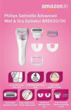 Philips BRE630/00 Satinelle Advanced Wet and Dry Epilator