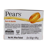 Pears Soap - Pure & Gentle, 3x125g Carton