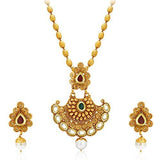 Sukkhi Wavy Gold Plated Kundan Set of 2 Necklace Set Combo For Women