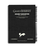 Redwolf Official "Game Of Thrones " - Targaryen - Notebook , licensed by HBO (Home Of Box Office) , USA - NEIGHBOUR JOY