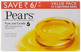 Pears Pure and Gentle Soap Bar, 125g (Pack of 3, Save Rupees 6)