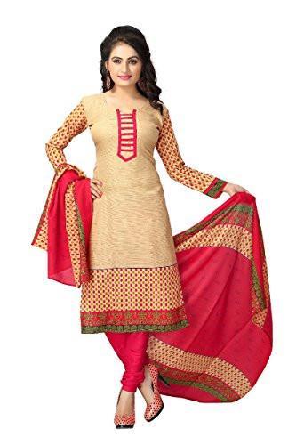 Vaamsi Women's Salwar Suit Dress Material(Cocp21_Beige_ Free Size) - NEIGHBOUR JOY