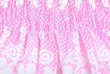 Kuchipoo Baby Girls' A Line Dress (KUC-FRK-155--6-12 Months, Pink & White, 6-12 Months) - NEIGHBOUR JOY