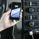 AmazonBasics 4.0 Amp Dual USB Car Charger for Apple and Android Devices - Black