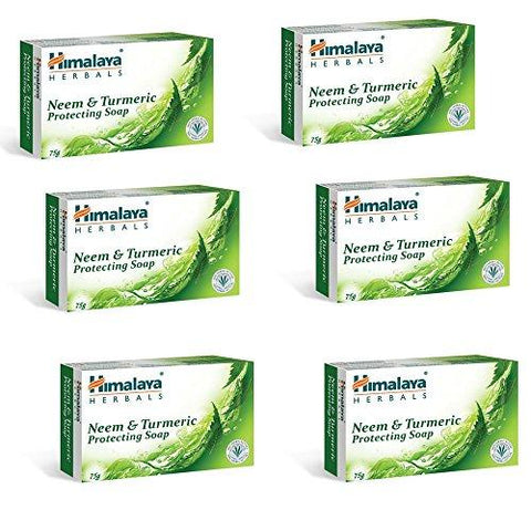 Himalaya Herbals Neem and Turmeric Soap, 125g (Pack of 6)