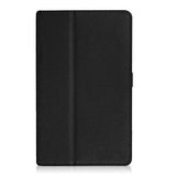 IndiSmack PU Leather Flip Folio Case Cover cum Stand for Lenovo Tab3 7 Essential Only- Black - NEIGHBOUR JOY