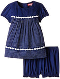 Nauti Nati Baby Girls' Dress (NAW15-91212-18M_Navy_12-18 months) - NEIGHBOUR JOY