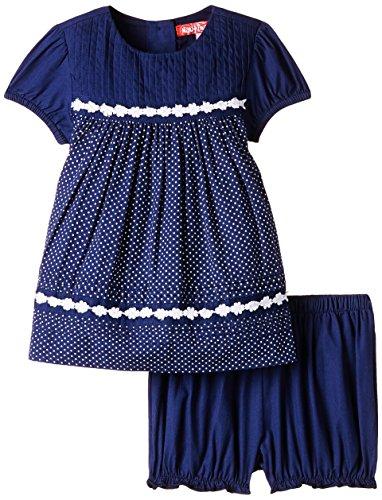 Nauti Nati Baby Girls' Dress (NAW15-91218-24M_Navy_18-24 months) - NEIGHBOUR JOY